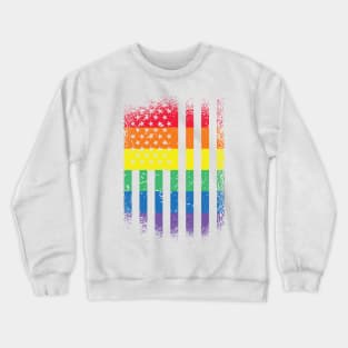 Rainbow American Flag Crewneck Sweatshirt